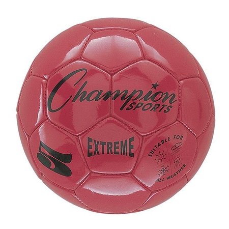 CHAMPION SPORTS Champion Sports CHSEX5RD-2 Size 5 Soccer Ball Composite; Red - 2 Each CHSEX5RD-2